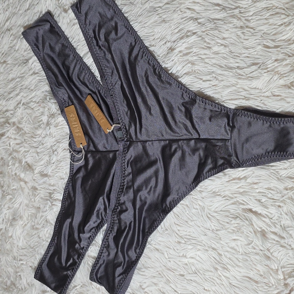 2pcs SKIMS Stretch Satin Cheeky Tanga ARMOR 4X NWT